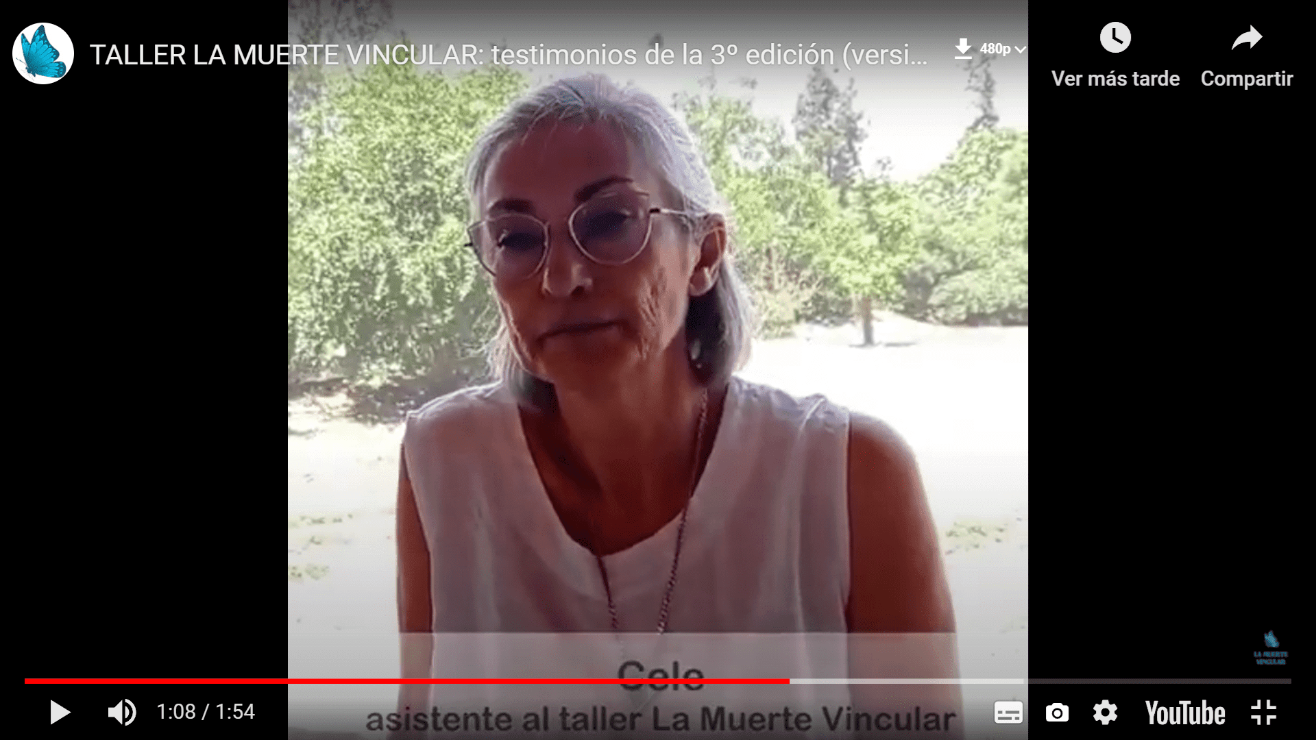 El dolor siempre es un maestro, nos va guiando por esas zonas donde tenemos que poner luz - Taller La Muerte Vincular 3º Edición - Testimonios