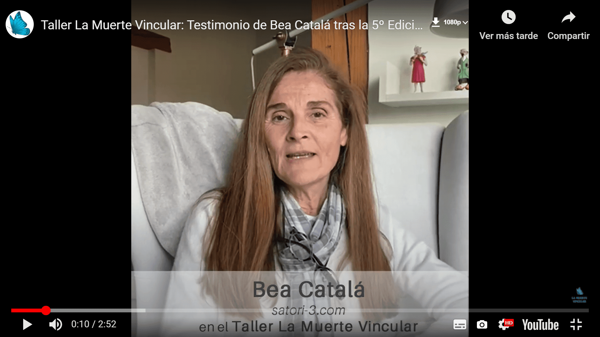 El dolor siempre es un maestro, nos va guiando por esas zonas donde tenemos que poner luz - Taller La Muerte Vincular 3º Edición - Testimonios